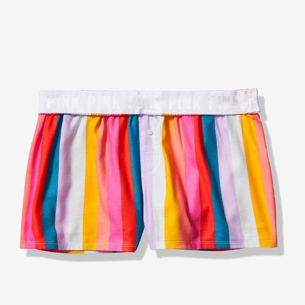 Cotton Sleep Boxer Shorts by Pink